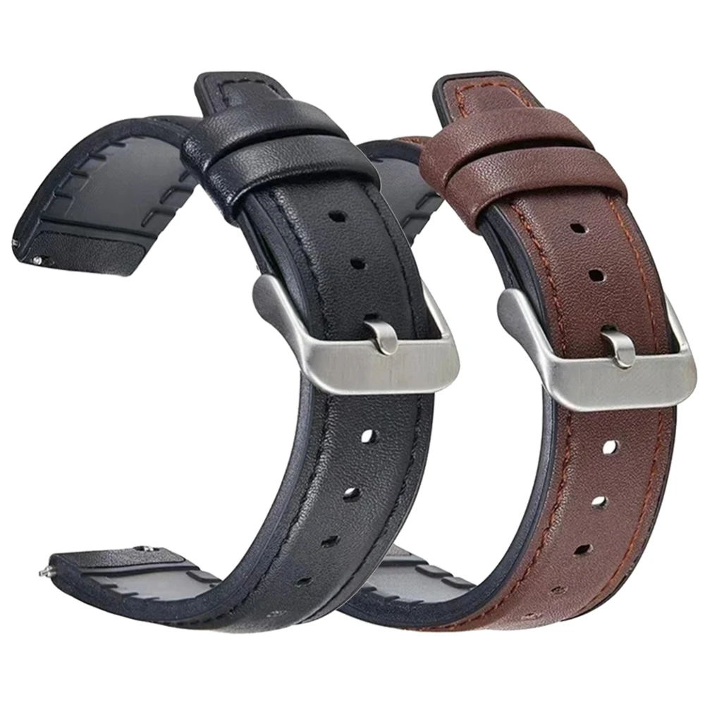 22mm Leder Silikon bänder für Huawei Uhr GT 4 46mm Uhr 4 Pro GT 3 GT2 Pro Knospen Band Ersatz Armband Armbänder Armband Image