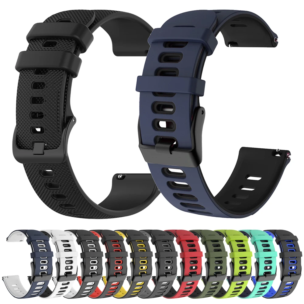 20mm 22mm Silikon band für Garmin Venu 3 Band Vorläufer 265 255 245 165 Musik vivo active 4 Armband für Garmin Venu sq 2 plus Image