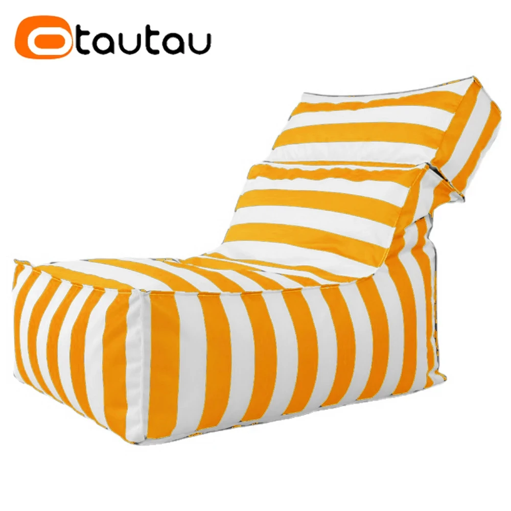 Otautau Outdoor Chaiselongue Hocker Abdeckung ohne Füllstoff Schwimmbad Schaum Puff Salon Strand Garten Schlafs ofa wasserdicht sf078 Image