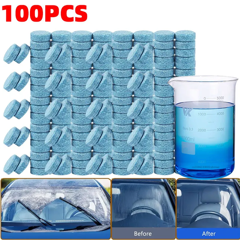 Solide Auto Windschutz scheiben reiniger Brause tabletten Windschutz scheibe Fenster Staub wischer Auto Reinigungs werkzeug Autozubehör Image