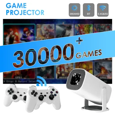 HONGTOP P30MAX Android 11 Gaming Projektor Wireless Gaming Controller Dual WIFI 1280*720P Heimkino Tragbare Projektor