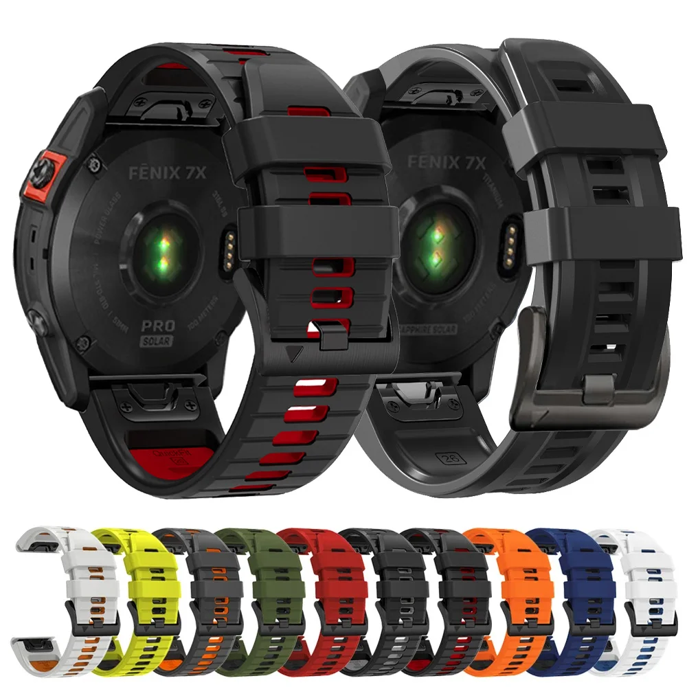 22/26 mm Armband, einfach zu montierendes Armband für Garmin Fenix 7 7X Pro 6/Epix Pro Gen 2 47 mm 51 mm/Enduro/TACTIX/Forerunner 965 955 Uhrenarmband Image
