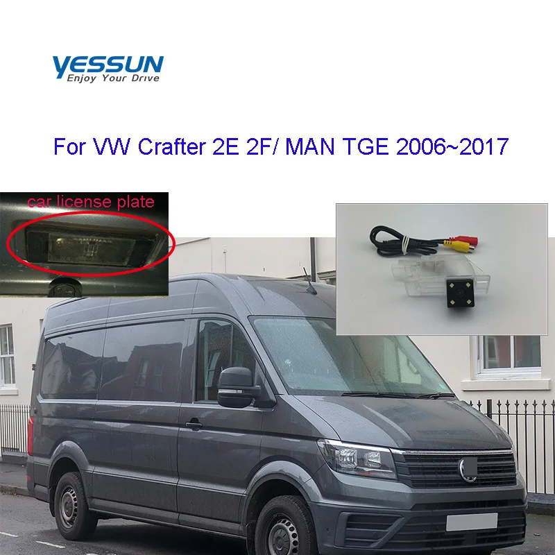 Rückfahrkamera für Volkswagen VW Crafter 2E 2F 2006~2017/MAN TGE 2006~2017 Nachtsicht-Kennzeichenkamera / Auto-Rückfahrkamera Image