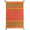 Tappeto kilim in cotone tessuto a mano, arancione 120x170