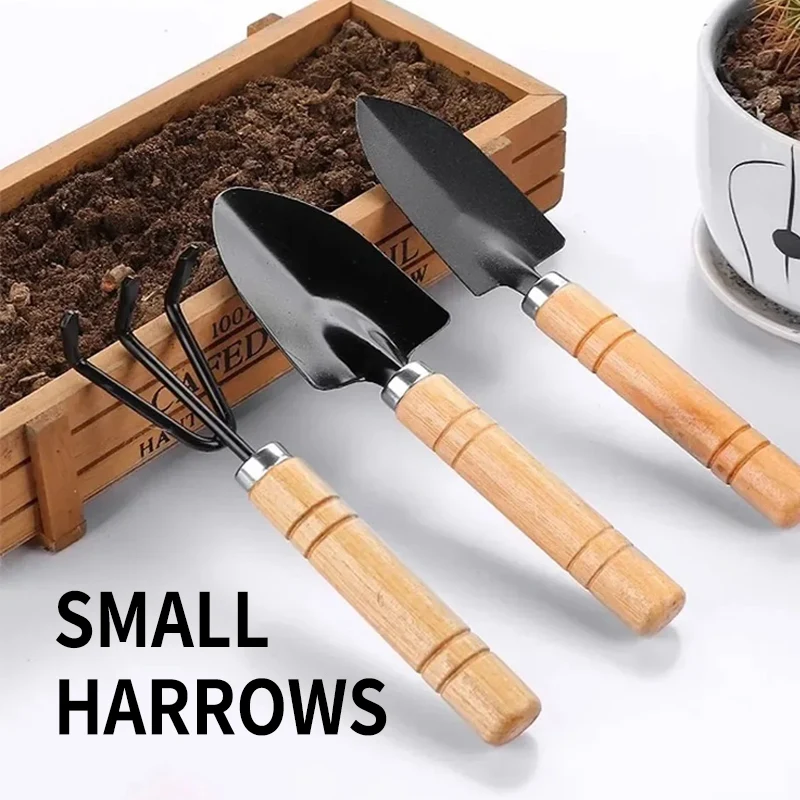 3 Stück Blumenerde Pflanz schaufeln Set Mini wachsen Graben Boden Schaufeln Garten Hand Indoor kleine Pflanzen Gartengeräte Image