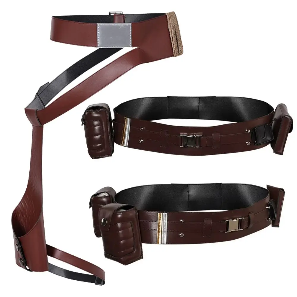 Anakin Cosplay Gürtel Rey Gürtel Fantasia Jedi Ritter Kostüm Gürtel Verkleidung für Erwachsene Männer Halloween Karneval Kostüm Zubehör Image