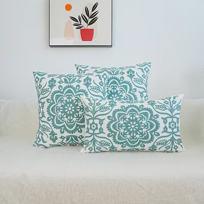 1 Stück, dekorativer Vintage-Mandala-Kissenbezug, 17,7 Zoll – eleganter gewebter Bezug mit Image