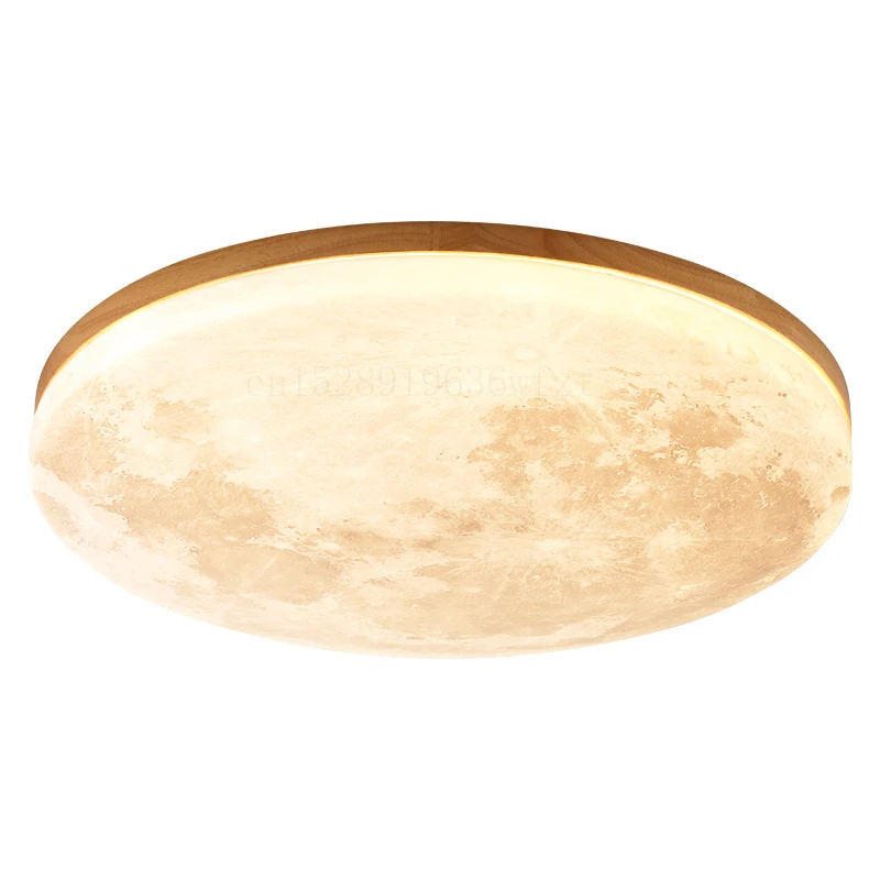 Mond Decke Lampe 12W 24W 36W Massivholz Led-deckenleuchte für Schlafzimmer Wohnzimmer Esszimmer wohnkultur Indoor Lichter Beleuchtung