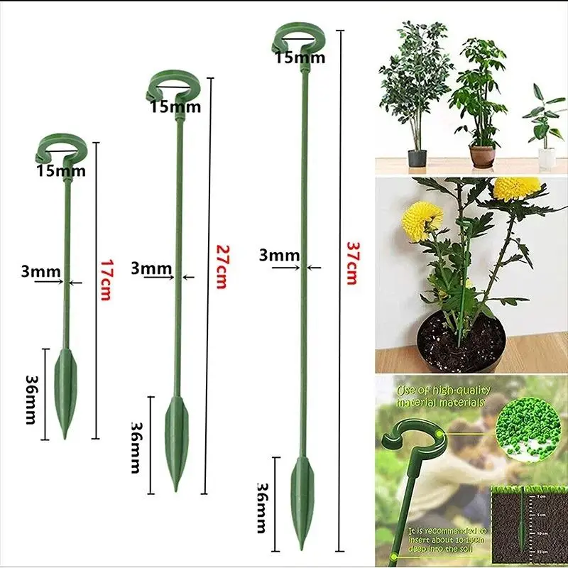 10 stücke Pflanzen unterstützung Topf befestigungs werkzeug wieder verwendbarer Garten blumen halter für Sukkulenten Gemüse Rebe Kletter halterung Image