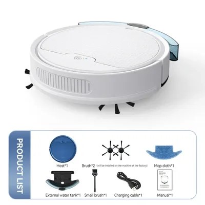 Bowai 3 in 1 Smart Kehr roboter Home Mini Kehrmaschine Kehren und staub saugen drahtlose Staubsauger Kehr roboter für den Heimgebrauch Image