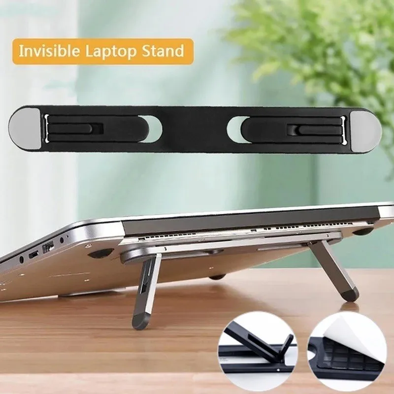 Faltbarer tragbarer Laptop-Riser-Ständer Leichter verstellbarer Computer halter für MacBook Air Ergonomisches Tablett Kühl-Tablet-Ständer Image