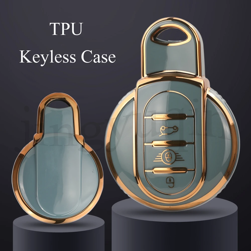 Jingyuqin 3BTN TPU Auto Flip Schlüssel Fall Abdeckung Fob Für BMW MINI COOPER S EIN JCW F54 F55 F56 F57 F60 R55 R56 R57 CLUBMAN COUNTRYMAN Image