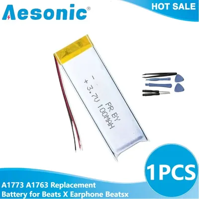 Headset-Ersatz A1773 A1763 100 mAh Akku für Beats X Kopfhörer Beatsx Wireless-Kopfhörer-Akkus Image