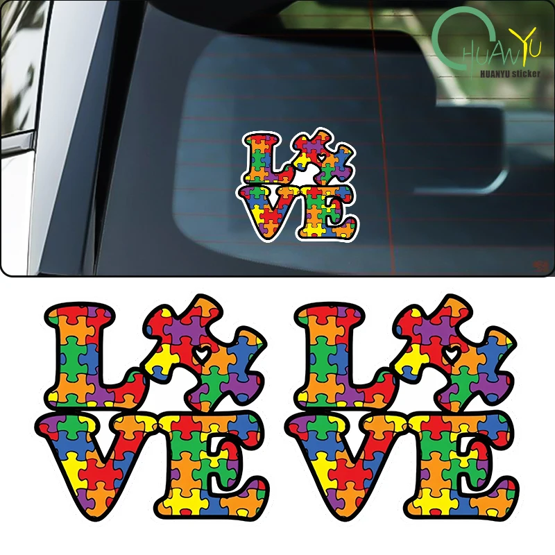 15cm zeigen Ihre Unterstützung für das Bewusstsein für Autismus mit diesem hochwertigen Vinyl-Auto aufkleber Image
