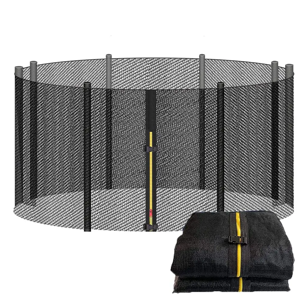 Sicherheitsnetz für Trampolin, rundes Schutznetz für Gartentrampolin, Durchmesser 183 244 305 cm, Trampolin-Ersatznetz, Image