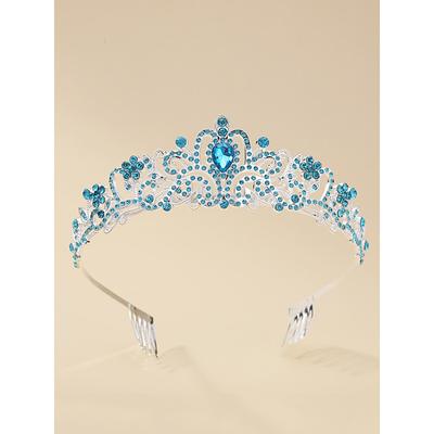 Elegant Gold Rhinestone Tiara with Crystal Detailing – Princess Crown for Weddings, Pageants, and Special Occasions