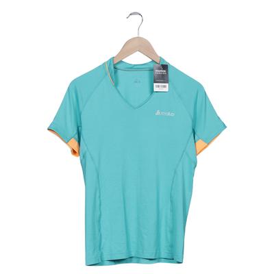 Odlo Damen T-Shirt, Gr. 38, blau, Elasthan, Synthetik