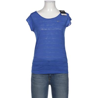 Nike Damen T-Shirt, Gr. 34, blau, kein Etikett