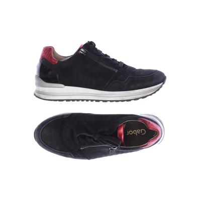 Gabor Damen Sneakers, Gr. 6, schwarz, Leder
