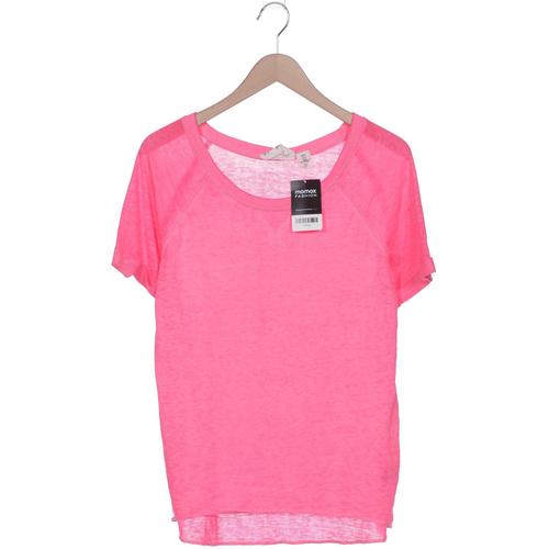 H&M Damen T-Shirt, Gr. 38, pink, Baumwolle, Synthetik