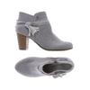 Tom Tailor Damen Stiefelette, Gr. 36, grau, kein Etikett