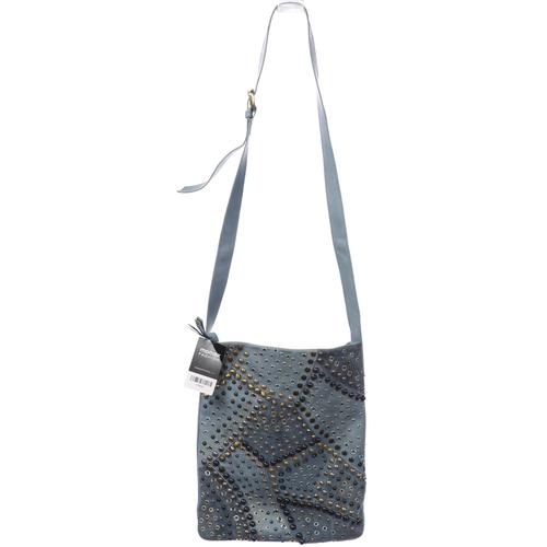 Abro Damen Handtasche, Gr. , hellblau, Leder