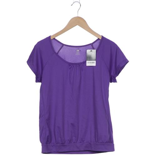 H&M Damen T-Shirt, Gr. 38, flieder, Synthetik