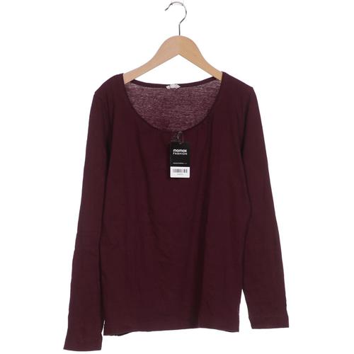 Grüne Erde Damen Langarmshirt, Gr. 36, bordeaux, Baumwolle