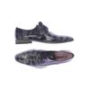 Floris van Bommel Herren Halbschuh, Gr. 8.5, blau, Leder