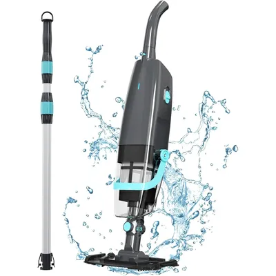 Cordless handheld pool vacuum cleaner, rechargeable pool cleaner with powerful suction