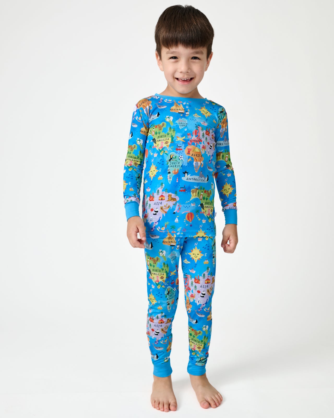 Around The World Two-Piece Pajama Set - 5 - 6