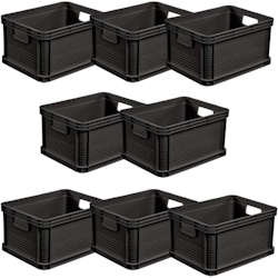 Keeeper Robert - 8 Stück Keepeer Robuste Transportboxen 40x30x22 cm 20 l Graphitgrau Image