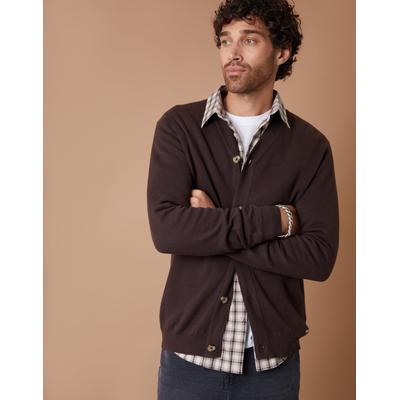 Brown Knitted Cardigan