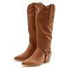 Stiefelette LASCANA, Damen, Gr. 42, braun (camelfarben), Obermaterial: 100% Lederimitat. Futter: 100% Textilmaterial. Decksohle: 100% Lederimitat. Laufsohle: 100% Synthetik, unifarben, modisch, Schuhe, Cowboy Stiefel,Slouchy Boots mit abnehmbarem...