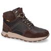 Schnürboots CAMEL ACTIVE, Herren, Gr. 40, braun, Leder, Basic, Schuhe, Schnürboos, High Top Sneaker, Winterboots mit Wechselfußbett