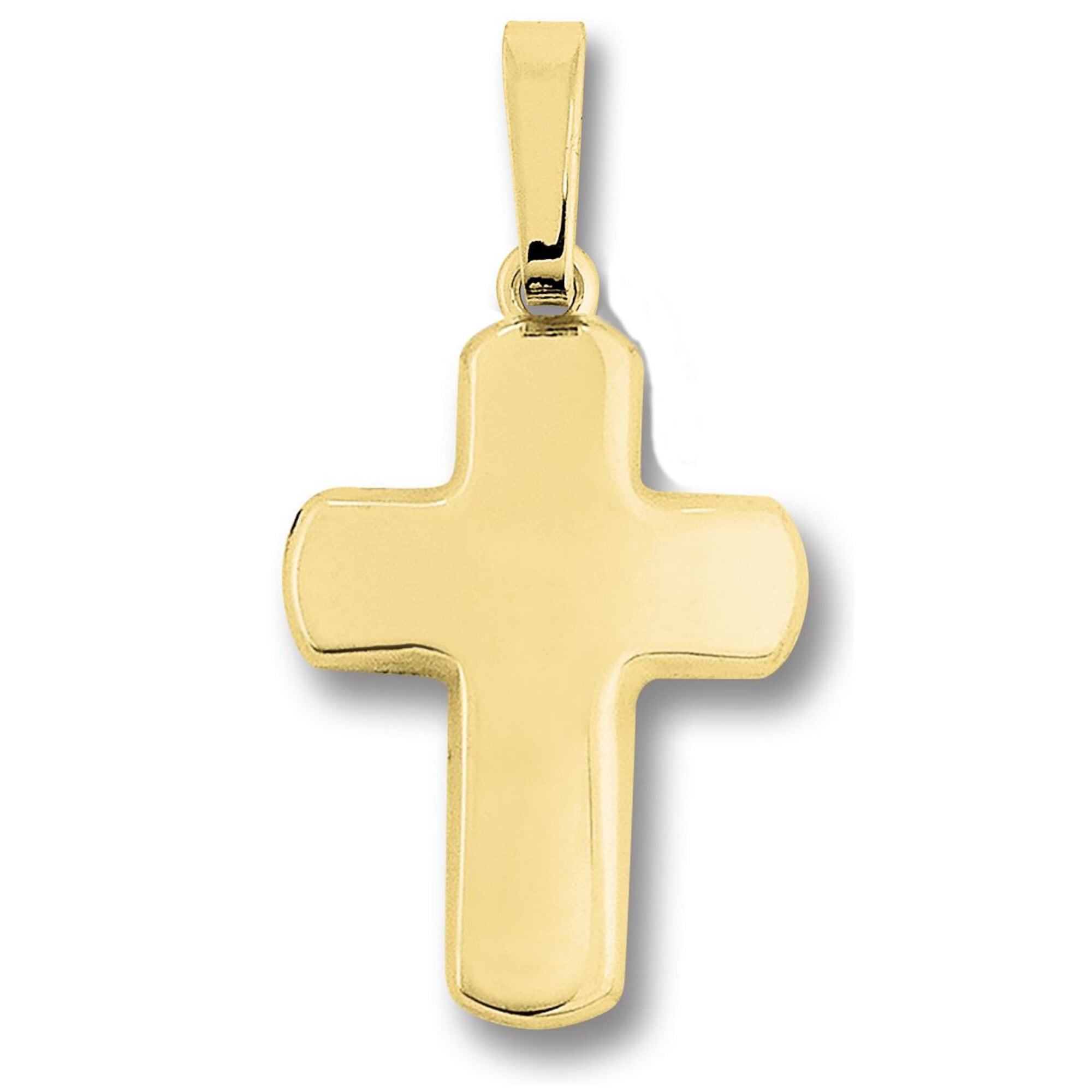 Kettenanhänger ONE ELEMENT "Kreuz Anhänger aus 333 Gelbgold", gold, Schmuckanhänger, Damen, Gelbgold 333 Gold, Gelbgold 333, Gold, Kettenanhänger, Bedeutungsvoll & zeitlos – ein Begleiter mit Persönlichkeit