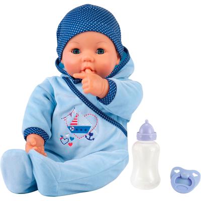 Babypuppe BAYER "Hello Baby Boy, 46 cm", blau, Puppen, Kinder