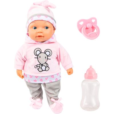 Babypuppe BAYER "Lisa Magic Eyes, 38 cm" Puppen rosa Kinder