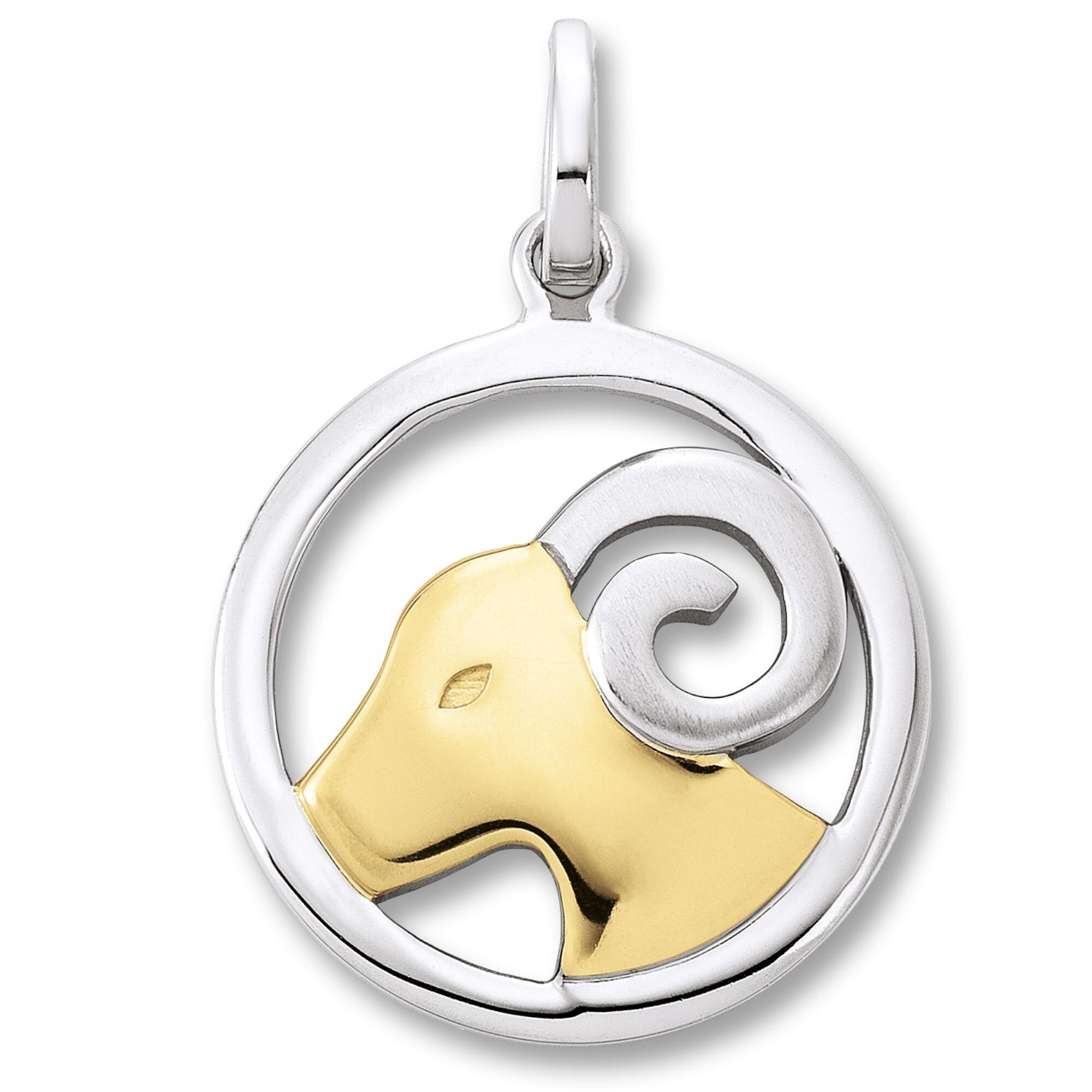 Sternzeichenanhänger ONE ELEMENT "Widder Sternzeichen Anhänger aus 925 Silber", silber, Schmuckanhänger, Damen, Widder, Silber 925 (Sterlingsilber), Damen Silber Schmuck Widder