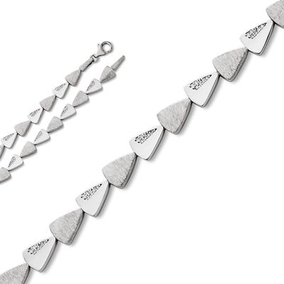 Silberkette ONE ELEMENT "Zirkonia Halskette aus 925 Silber" Gr. 42, silber, Halsketten, Damen, 42, Silber 925 (Sterlingsilber), Damen Silber Schmuck Image