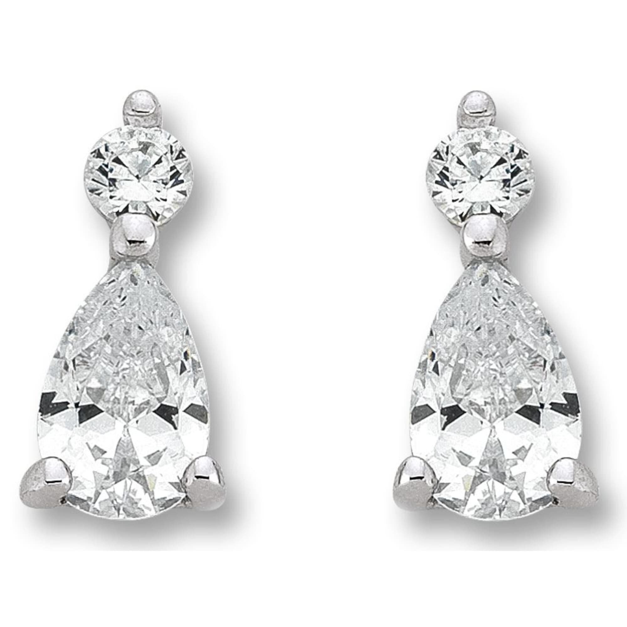 Paar Ohrhänger ONE ELEMENT "Zirkonia Ohrringe Ohrstecker aus 925 Silber", silber, Ohrringe, Damen, Damen,mit Zirkonia, Silber 925 (Sterlingsilber), Dezente Symbolik – stilvoller Begleiter für jeden Anlass Image