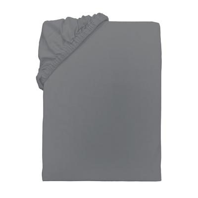 Spannbettlaken TOM TAILOR HOME, grau (moody grau), B:180-200cm L:200cm, Jersey, Obermaterial: 100% Baumwolle, Laken Image