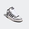 Sneaker ADIDAS SPORTSWEAR "RAPID COURT MID", Damen, Gr. 35,5, schwarz-weiß (grau three, core schwarz, cloud weiß), Synthetik, Leder, sportlich, Schuhe, Sneaker, Schnürboots, Winterschuhe