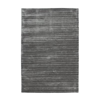 Teppich KAYOOM "Prime 110", grau (silber, multi), B:80cm H:15mm L:150cm, Viskose, Teppiche, Handgefertigtes Unikat, sehr weiche Haptik, pflegeleicht Image