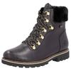 Winterboots REMONTE, Damen, Gr. 38, schwarz, Leder, Lederimitat, Textil, unifarben, casual, Schuhe, Blockabsatz, Winterstiefelette, Schnürstiefelette mit TEX-Membran