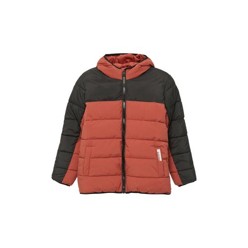 Steppjacke S.OLIVER JUNIOR Gr. S (134/140), rot Jungen Jacken mit Kapuze