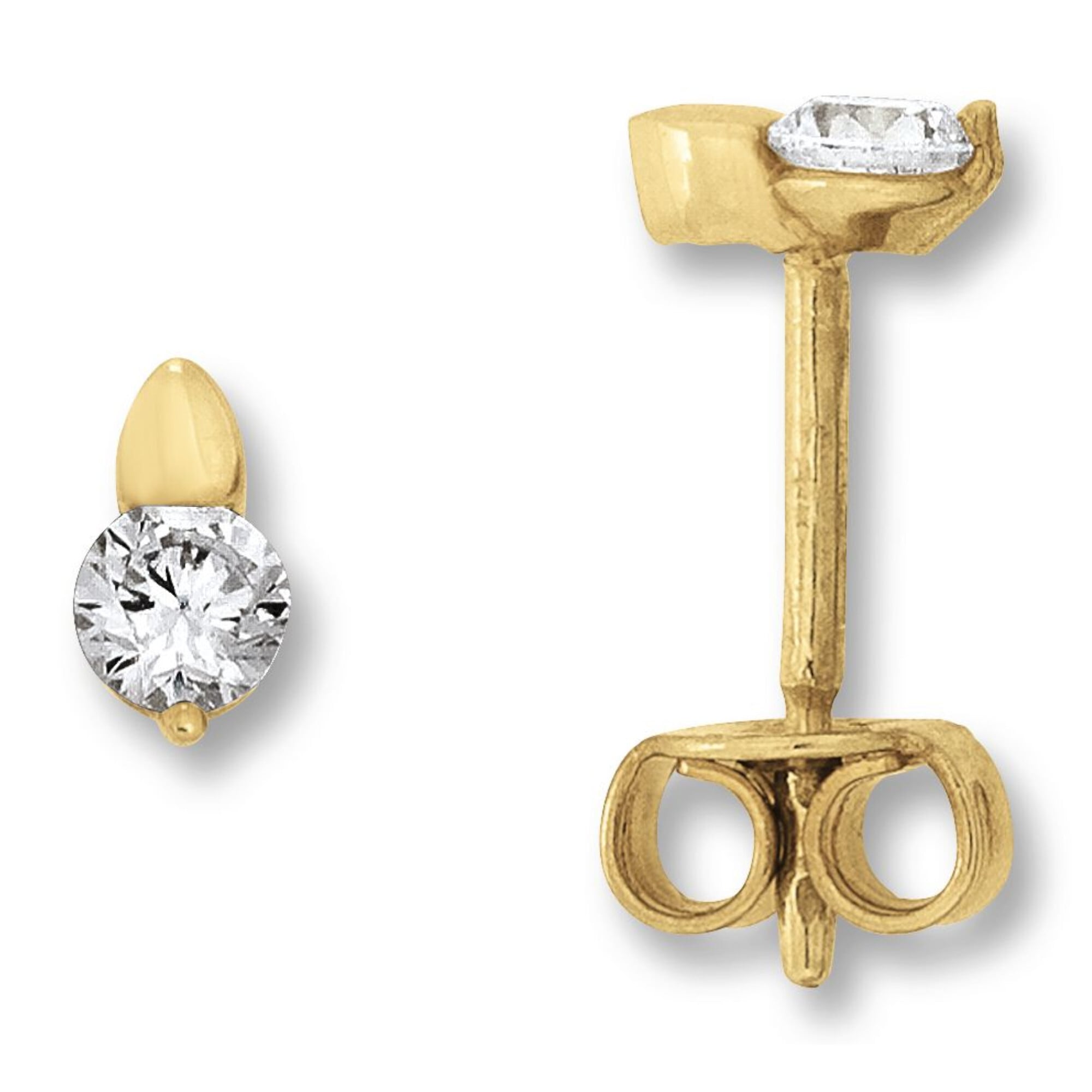 Paar Ohrhänger ONE ELEMENT "Zirkonia Ohrringe Ohrstecker aus 333 Gelbgold", gold, Ohrringe, Damen, Damen,mit Zirkonia, Gelbgold 333 Gold, Gelbgold 333, Gold, Ihr persönliches Symbol – liebevoll gearbeitet für jeden Tag