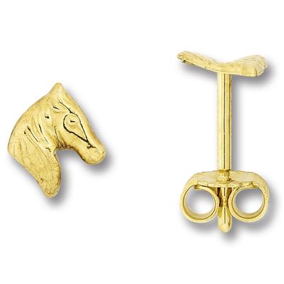 Paar Ohrhänger ONE ELEMENT "Pferd Ohrringe Ohrstecker aus 333 Gelbgold", gold, Ohrringe, Damen, Kinder, Gelbgold 333-Gold, Gelbgold 333, Gold, Damen Gold Schmuck Pferd Image
