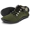 Barfußschuh LEGUANO "BEAT", Damen, Gr. 38, grün (dunkelgrün), Textil, sportlich, Schuhe, Freizeitschuh, Halbschuh, Schnürschuh für Maschinenwäsche geeignet