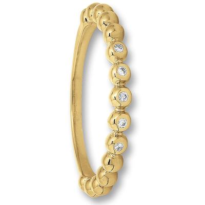 Diamantring ONE ELEMENT "0.04 ct Diamant Brillant Ring aus 585 Gelbgold" Gr. 54, gold, Fingerringe, Damen, 54,mit Diamant, Gelbgold 585-Diamanten, Gelbgold 585, Diamanten, Damen Gold Schmuck Image
